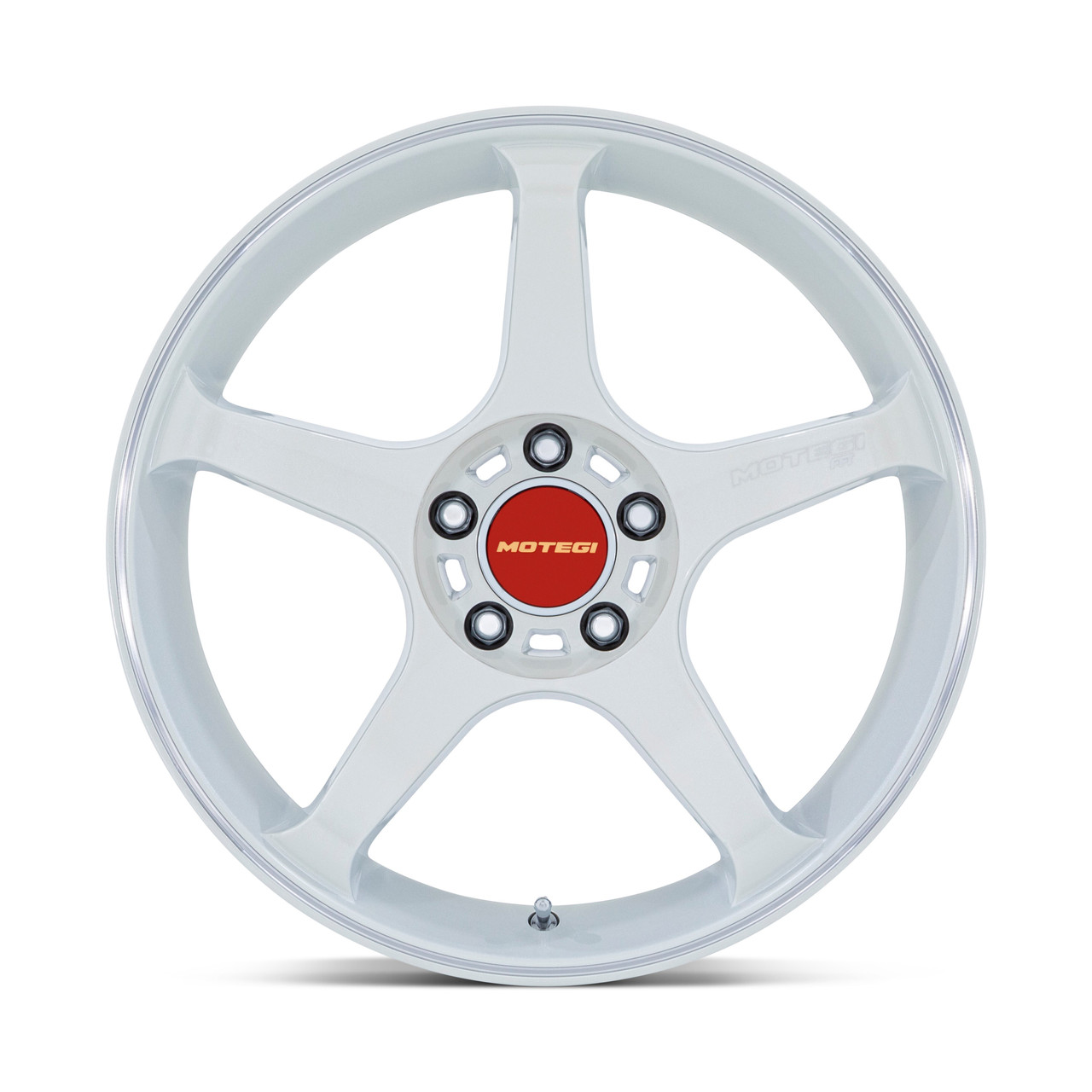 18" Motegi MR159 Battle V Matsuri White Pearl Mach Lip 18x9.5 Wheel 5x4.5 0mm Rim