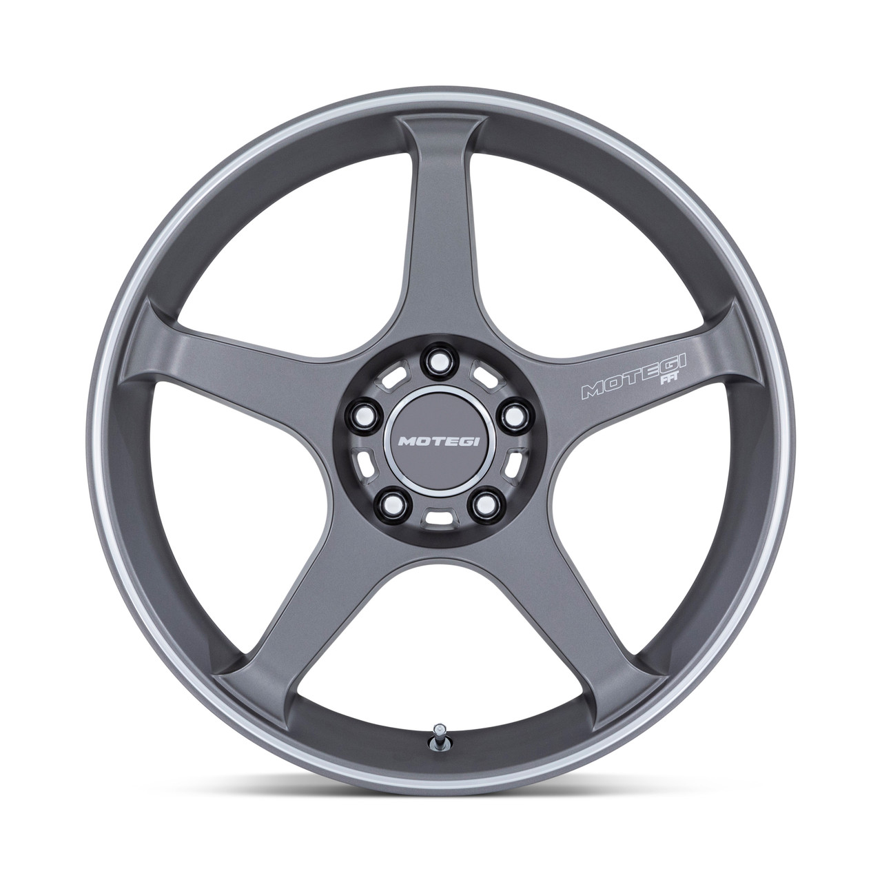 18" Motegi MR159 Battle V Gunzilla W Machined Lip Stripe 18x9.5 Wheel 5x4.5 0mm Rim