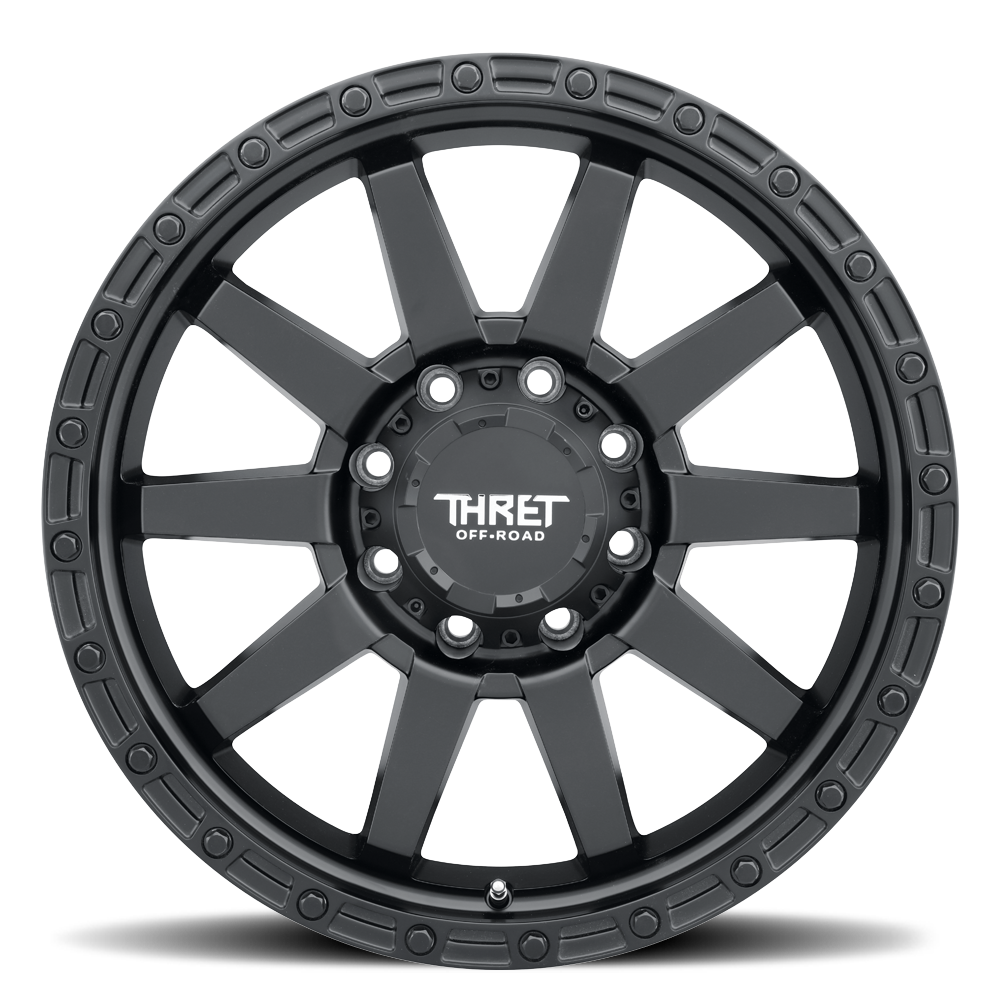20" Thret Offroad 706 Freeze Satin Black 20x9 Wheel 8x170 18mm For Ford Rim
