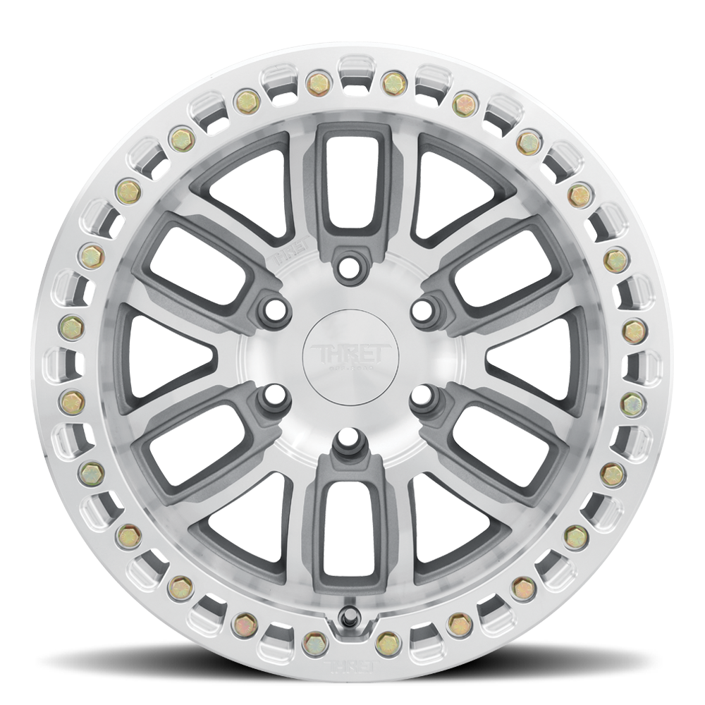 Set 4 17" Thret Offroad 602 Maze Full Machined Beadlock Ring 17x9 5x5.5 -14mm Rims