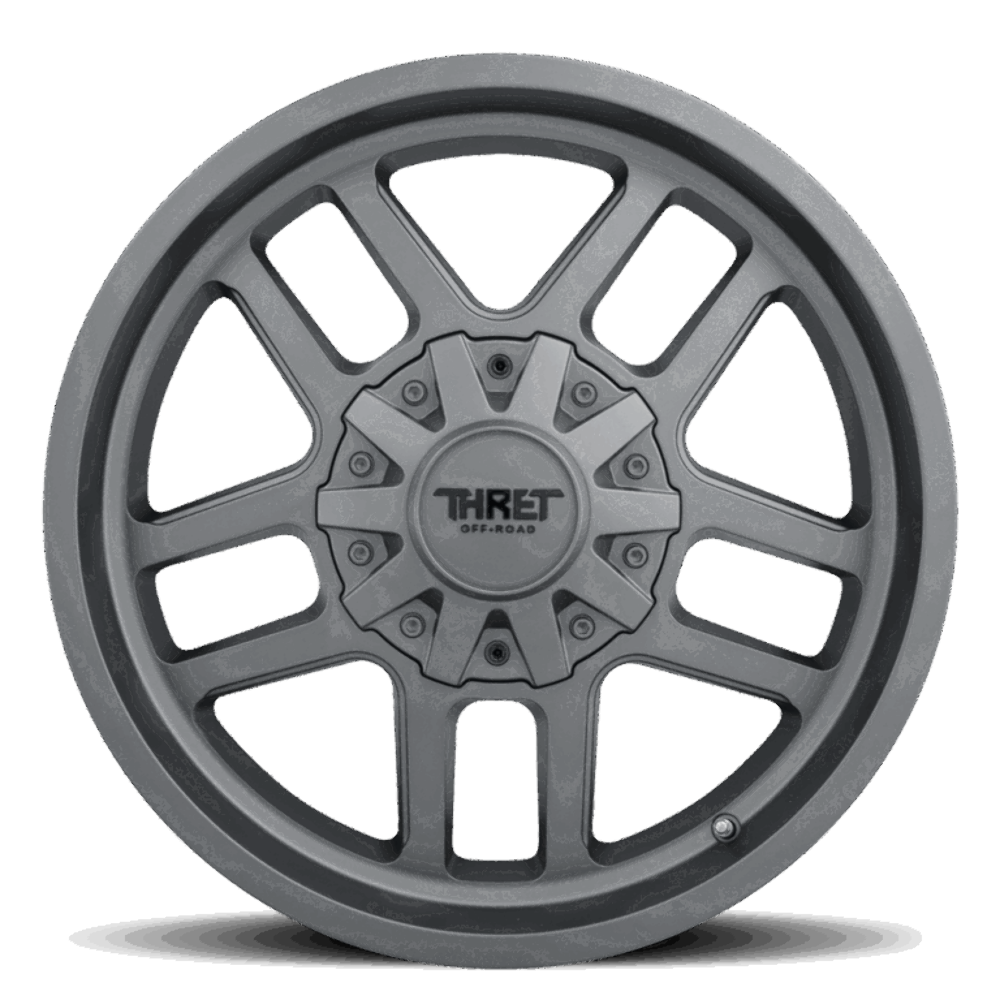 20" Thret Offroad 809 Radar Satin Grey 20x9 Wheel 6x135 6x5.5 18mm Truck SUV Rim