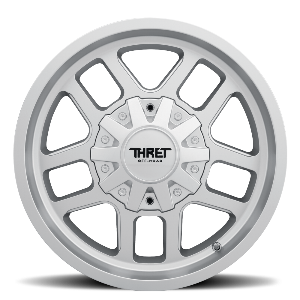 20" Thret Offroad 809 Radar Superfinish 20x10 Wheel 8x6.5 (8x165.1) -21mm Rim