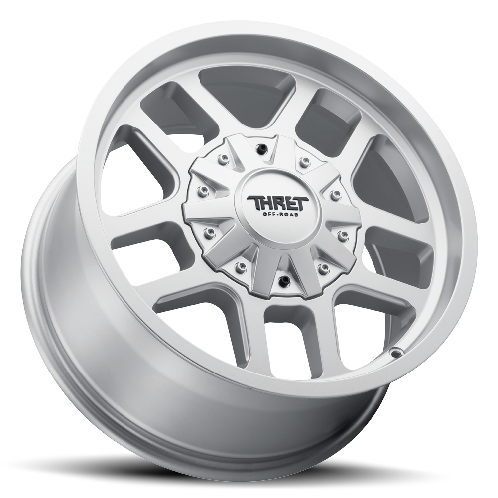 20" Thret Offroad 809 Radar Superfinish 20x10 Wheel 6x135 6x5.5 -12mm Truck Rim