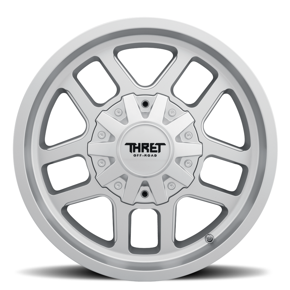Set 4 20" Thret Offroad 809 Radar Superfinish 20x10 Wheels 5x5 5x5.5 0mm Rims