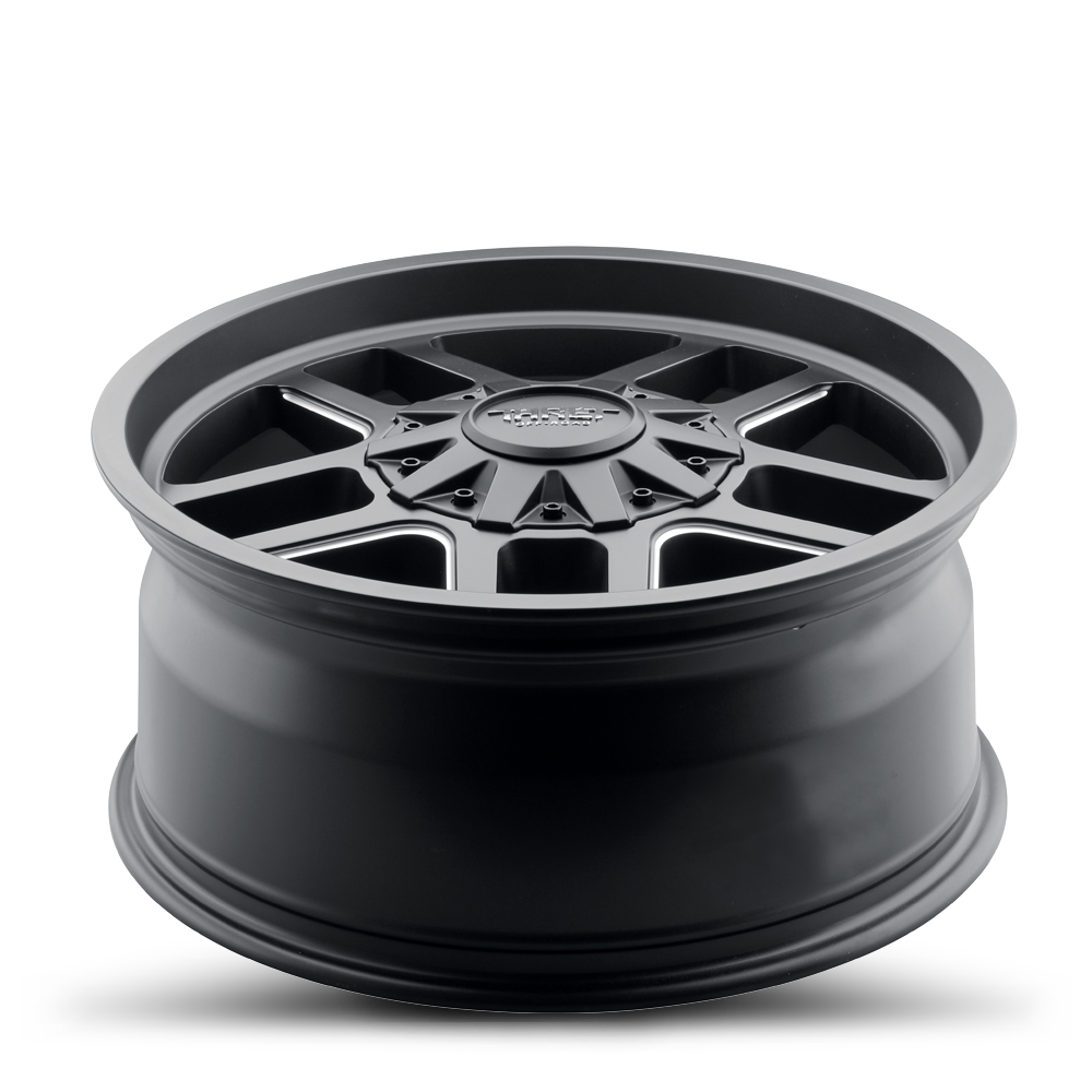 20" Thret Offroad 809 Radar Satin Black Milled 20x10 Wheel 5x5 5x5.5 0mm Rim