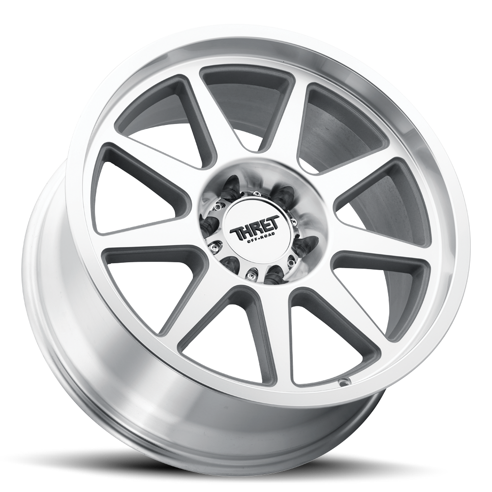 20" Thret Offroad 705 Flood Superfinish 20x9 Wheel 6x135 0mm Truck SUV Rim