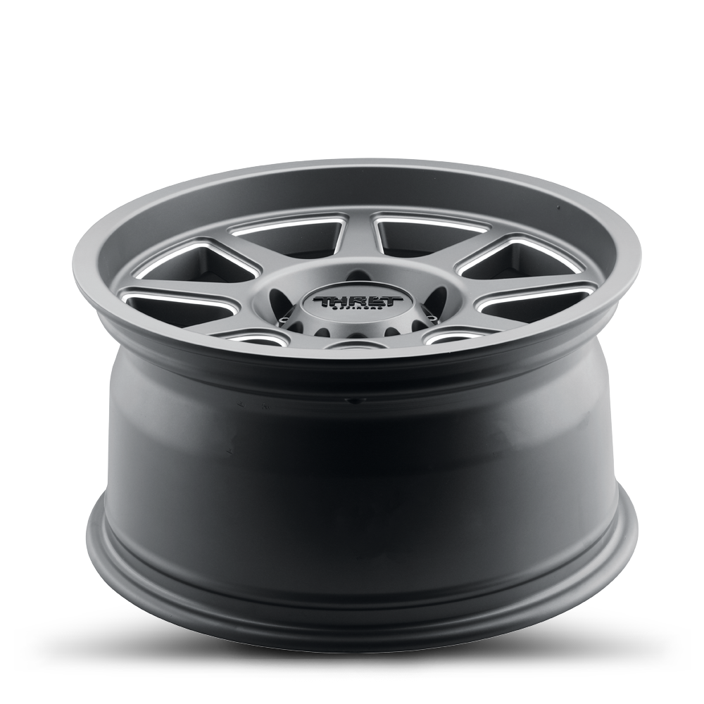 20" Thret Offroad 705 Flood Satin Grey Milled 20x10 Wheel 8x170 0mm Truck Rim