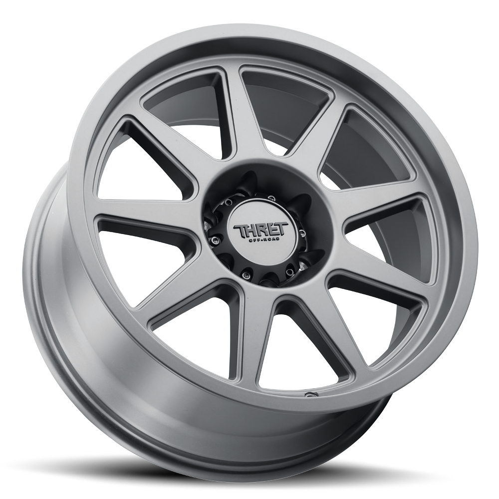 18" Thret Offroad 705 Flood Satin Grey 18x9 Wheel 6x5.5 (6x139.7) 18mm Truck Rim
