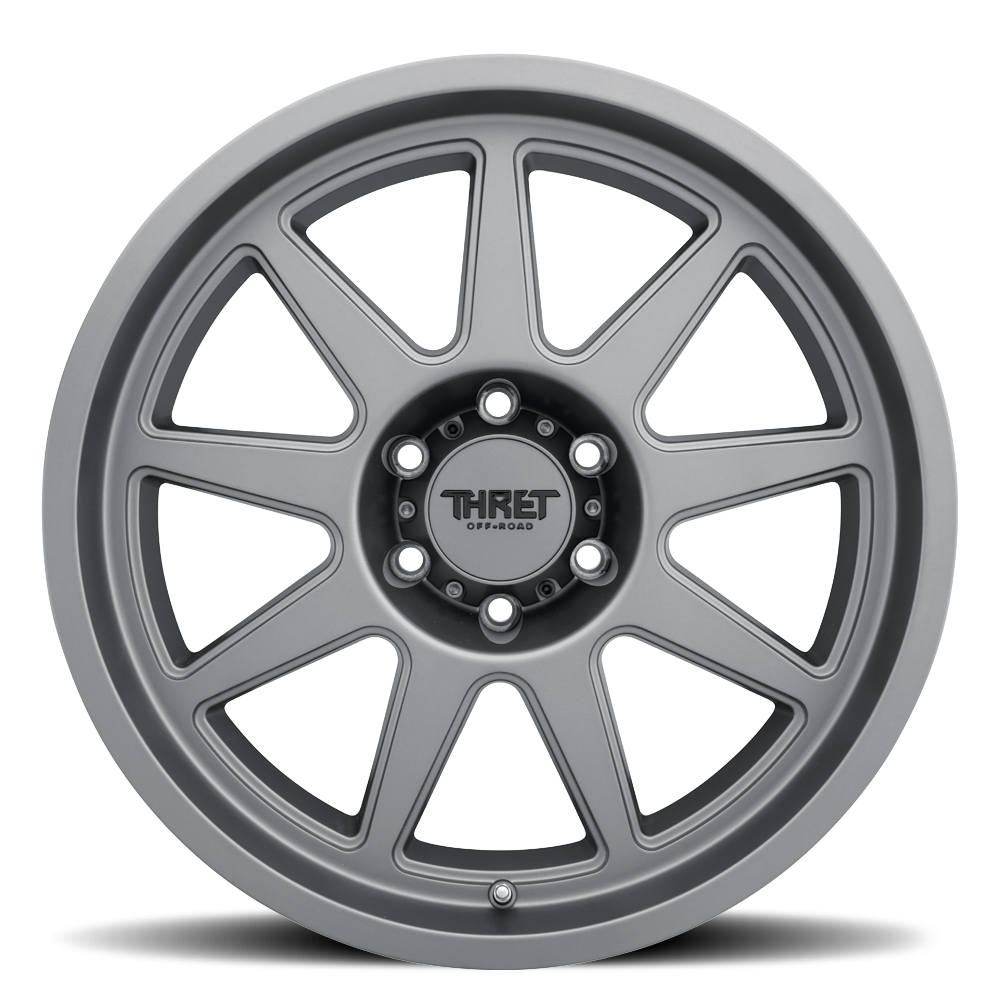 20" Thret Offroad 705 Flood Satin Grey 20x9 Wheel 6x135 18mm Truck SUV Rim