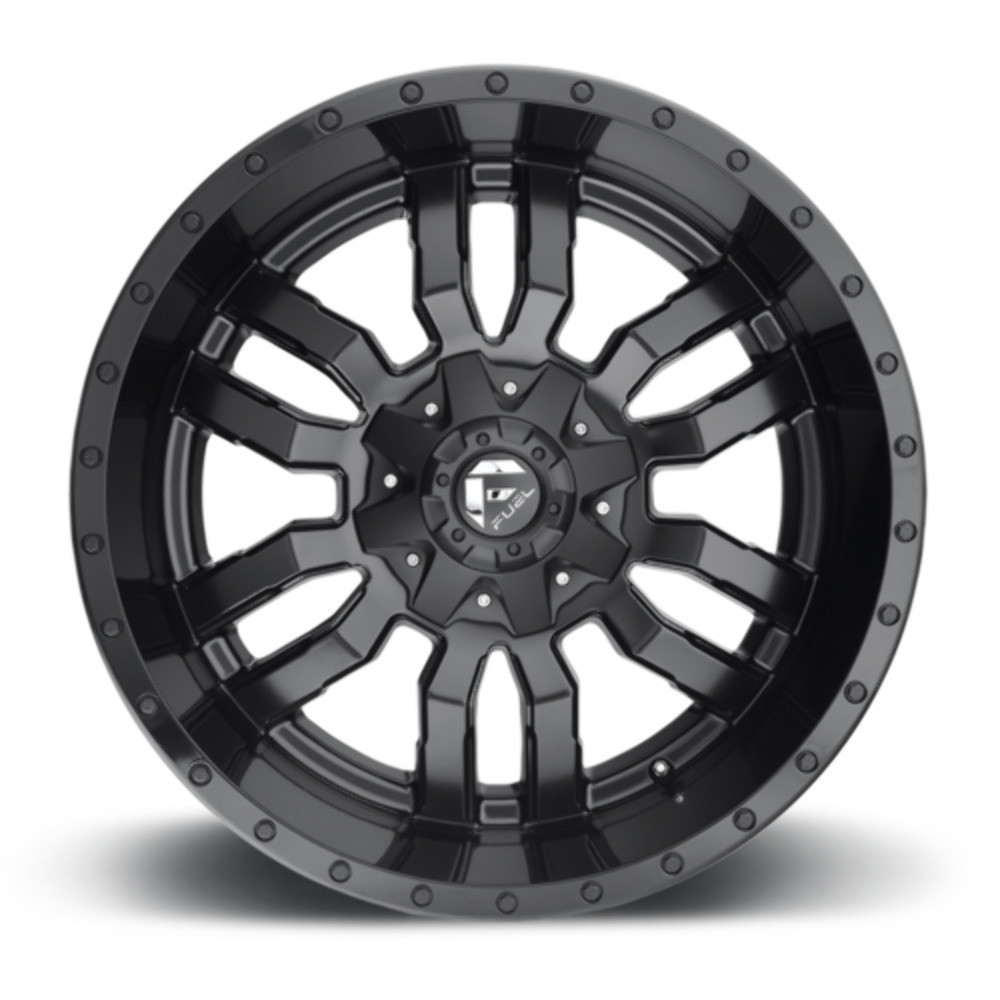 Set 4 Fuel D596 Sledge 20x10 8x170 Matte Black Gloss Black Wheels 20" -18mm