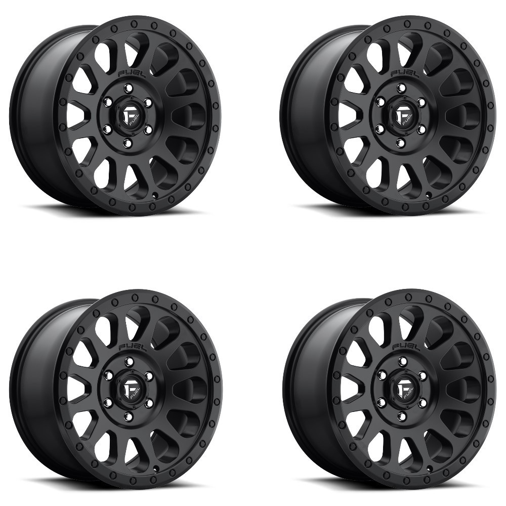 Set 4 Fuel D579 Vector 18x9 8x170 Matte Black Wheels 18" 1mm Rims