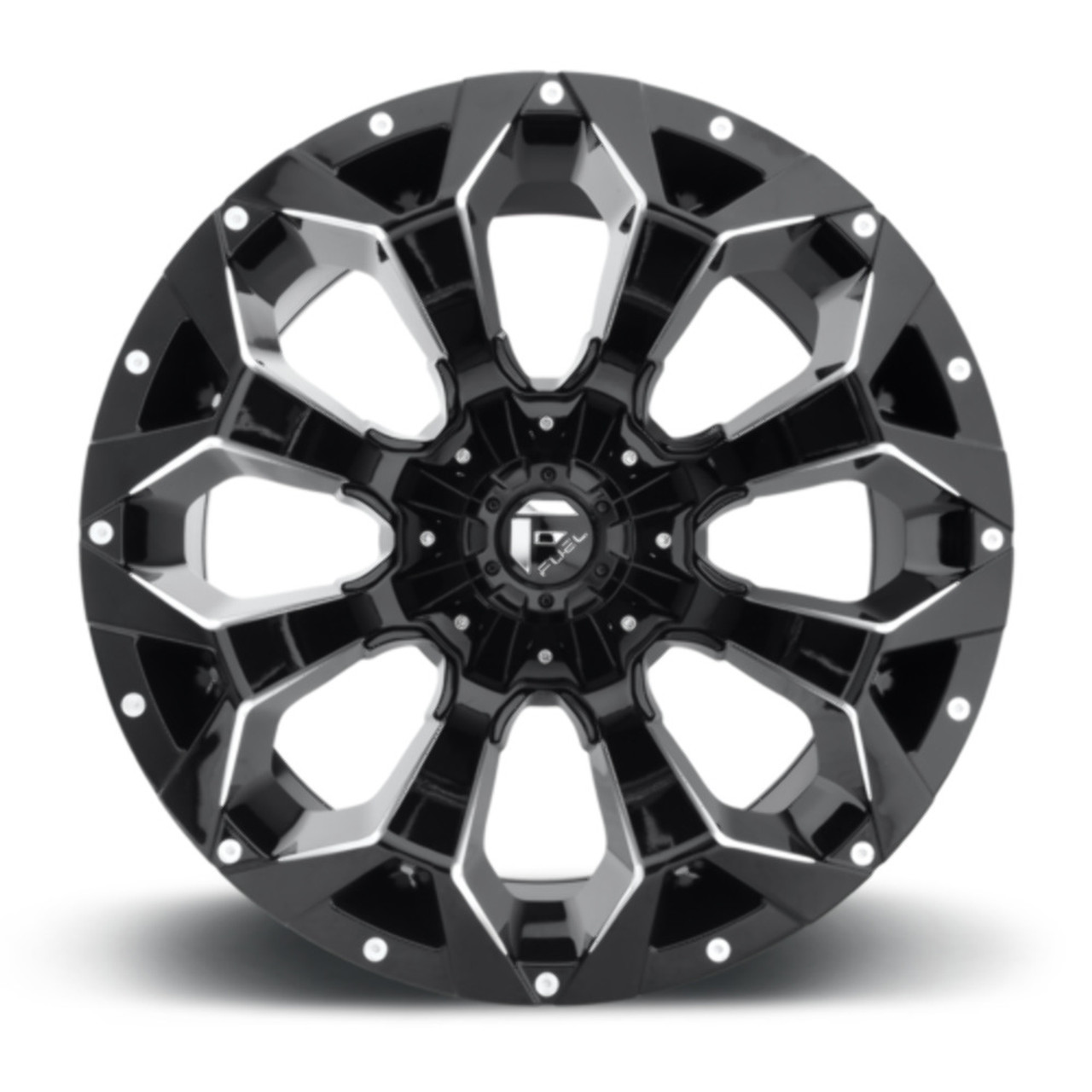 Set 4 17" Fuel D576 Assault 17x9 5x4.5 5x5 Gloss Black Milled Wheels 1mm Rims