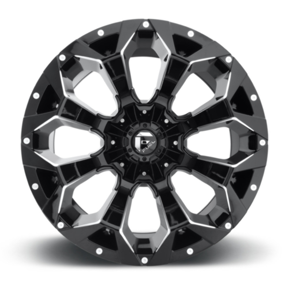 Set 4 17" Fuel D576 Assault 17x9 5x4.5 5x5 1mm Gloss Black Milled Wheels Rims