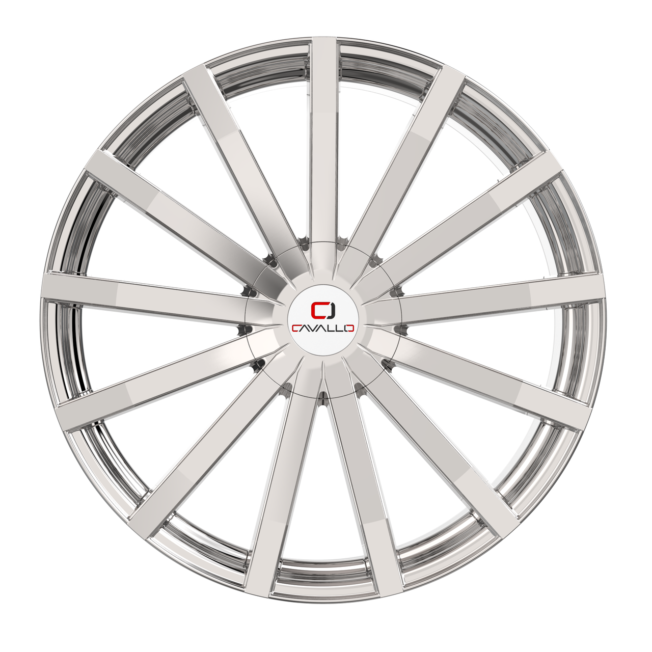 18" Cavallo CLV-52 Nano Chrome 18x8 Wheel 5x4.5 5x120 35mm Luxury Car SUV Rim