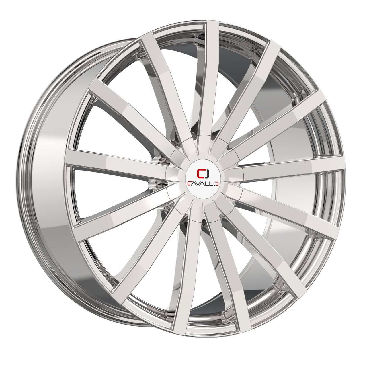 18" Cavallo CLV-52 Nano Chrome 18x8 Wheel 5x112 5x4.5 35mm Luxury Car SUV Rim
