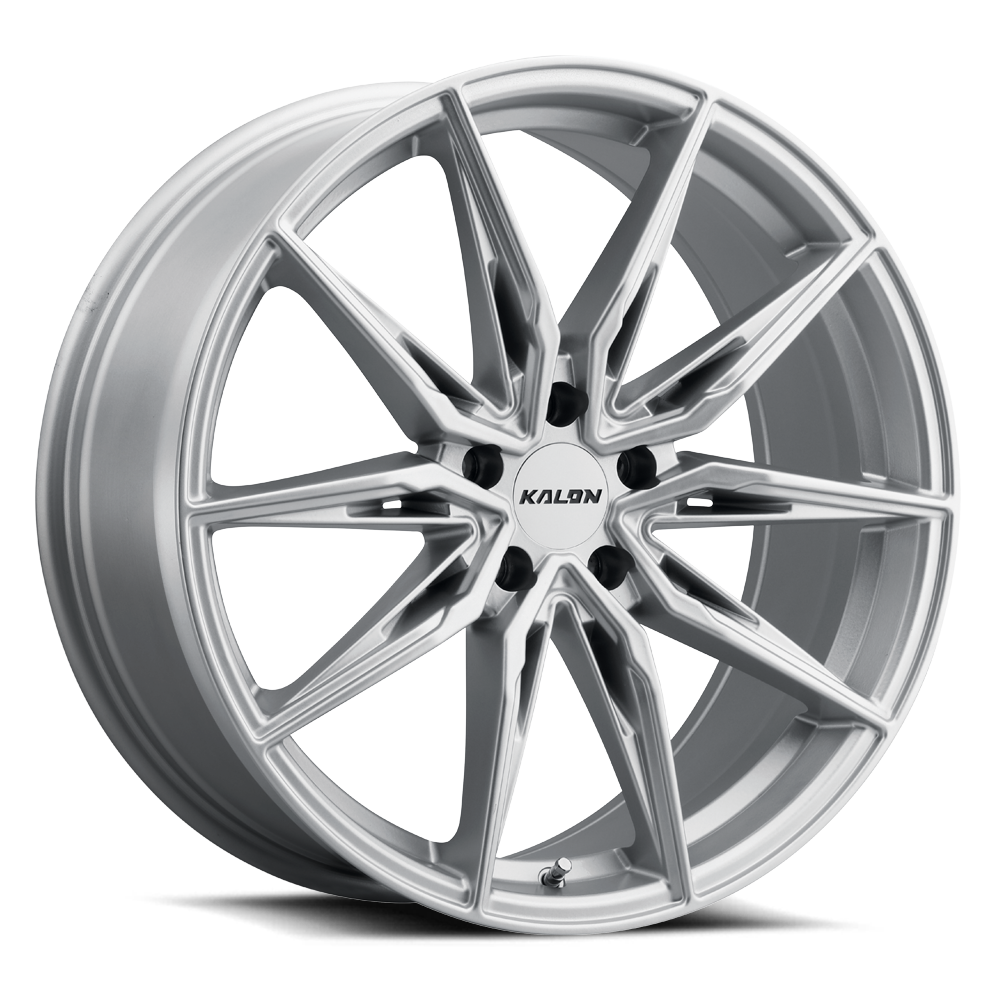 20" Kalon 102 Cypher Gloss Silver 20x10 Wheel 5x115 38mm Street Performance Rim