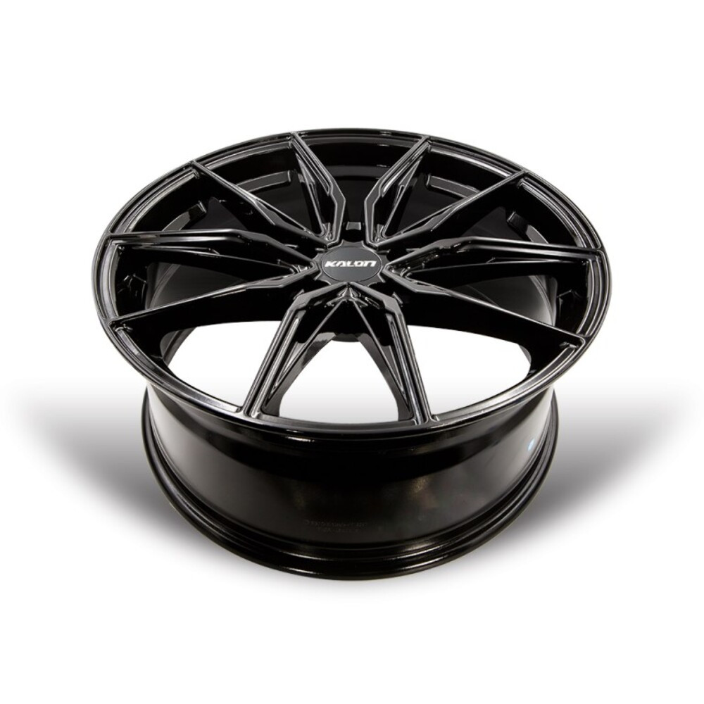 20" Kalon 102 Cypher Gloss Black 20x10 Wheel 5x120 38mm Performance Street Rim