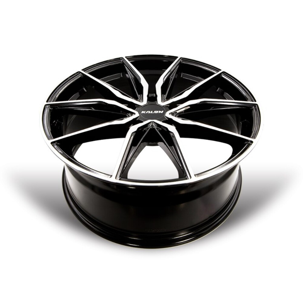 Set 4 20" Kalon 102 Cypher Gloss Black Machined Face 20x10 Wheels 5x115 38mm Rims