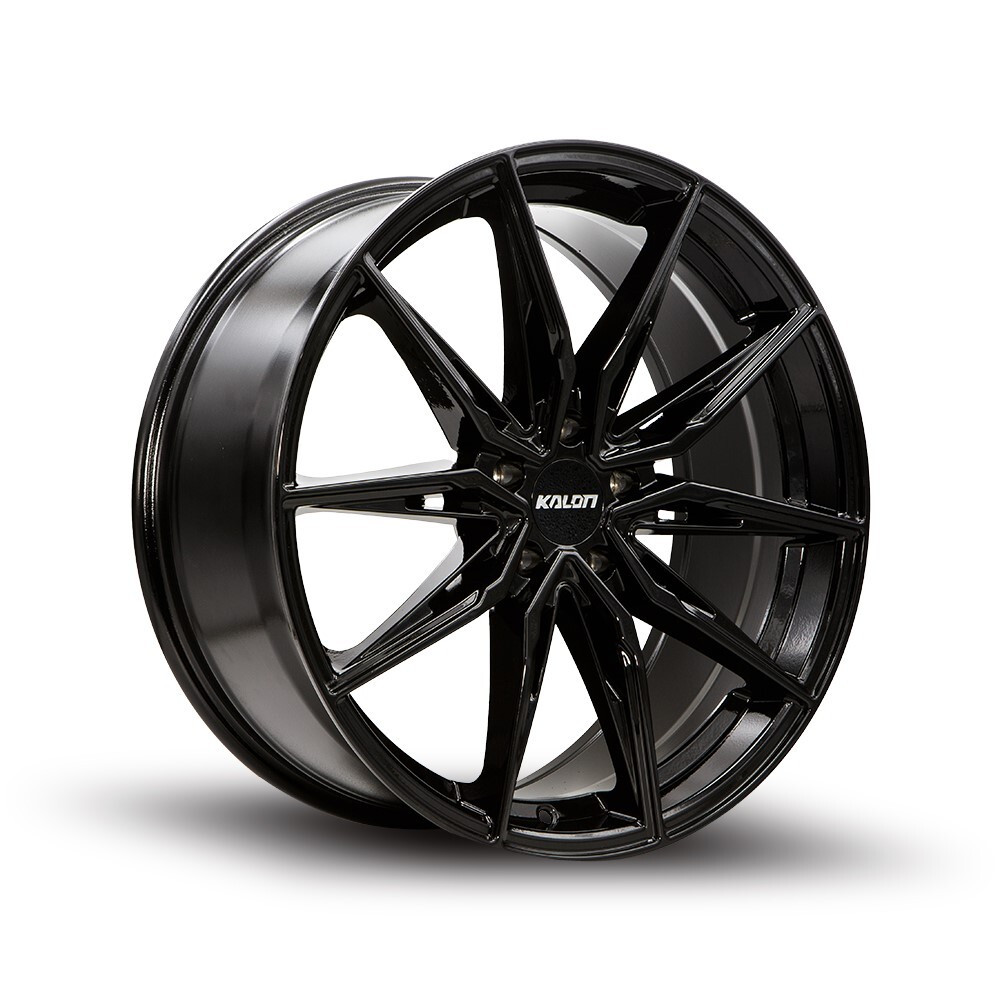20" Kalon 102 Cypher Gloss Black 20x10 Wheel 5x115 38mm Performance Street Rim