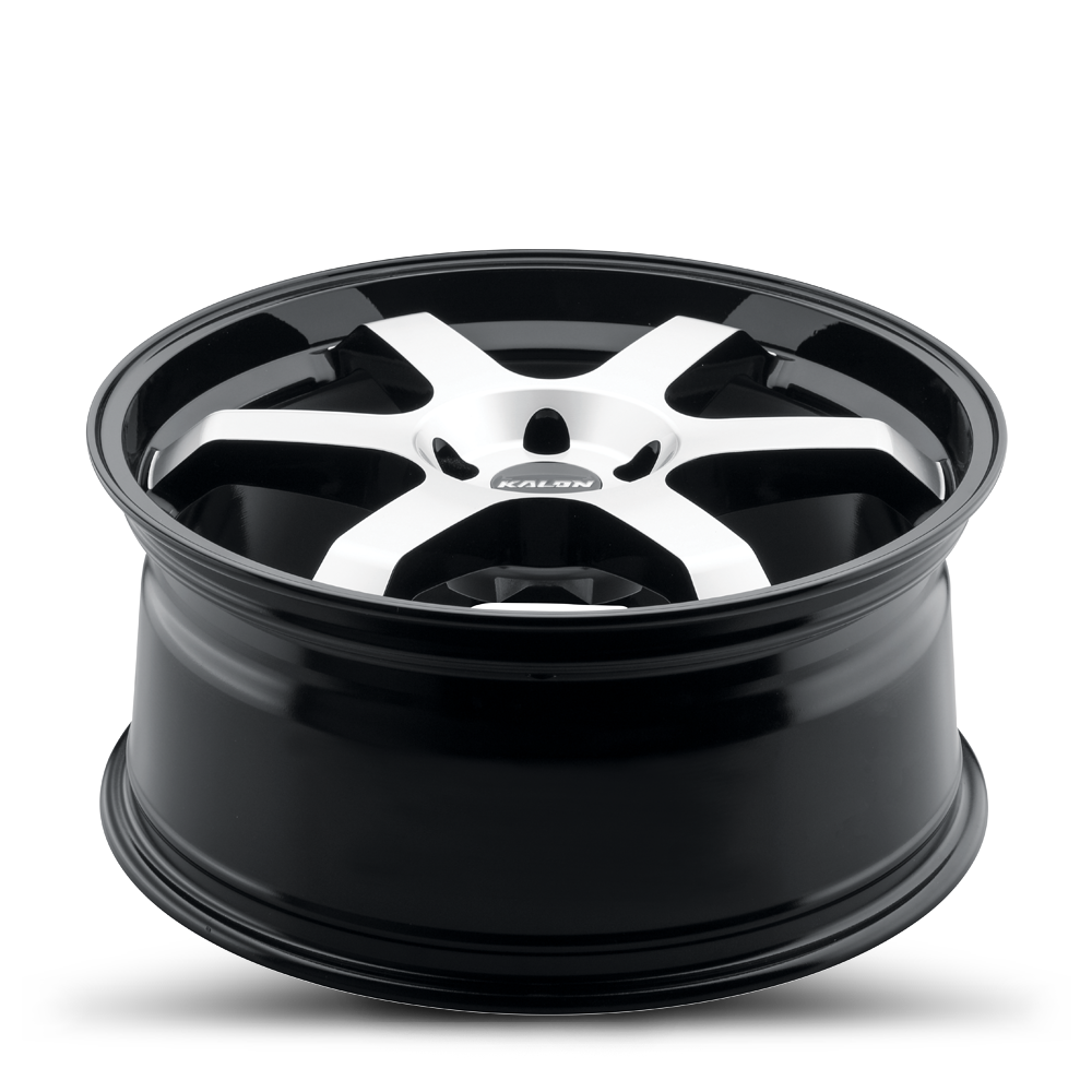 Set 4 20" Kalon 106 Suzuka Gloss Black Machined Face 20x9 Wheels 5x112 35mm Rims