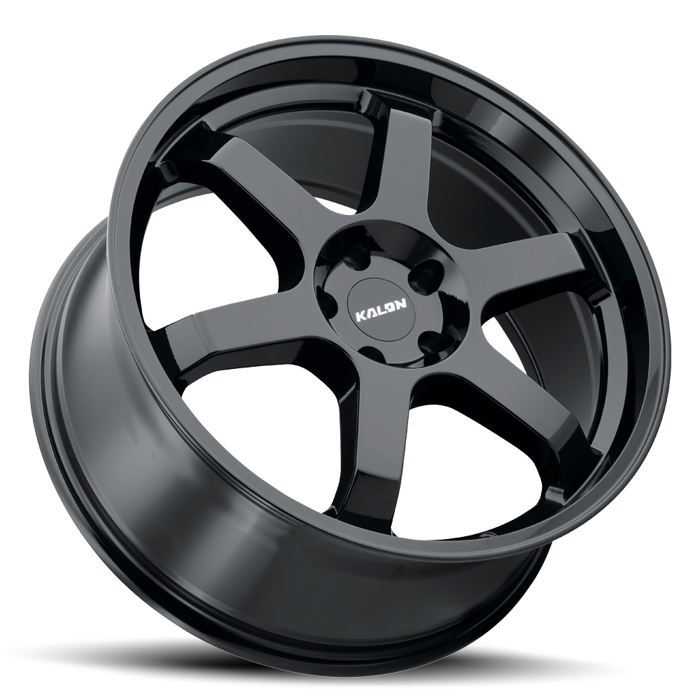Set 4 17" Kalon 106 Suzuka Gloss Black 17x7.5 Wheels 5x112 35mm Performance Rims