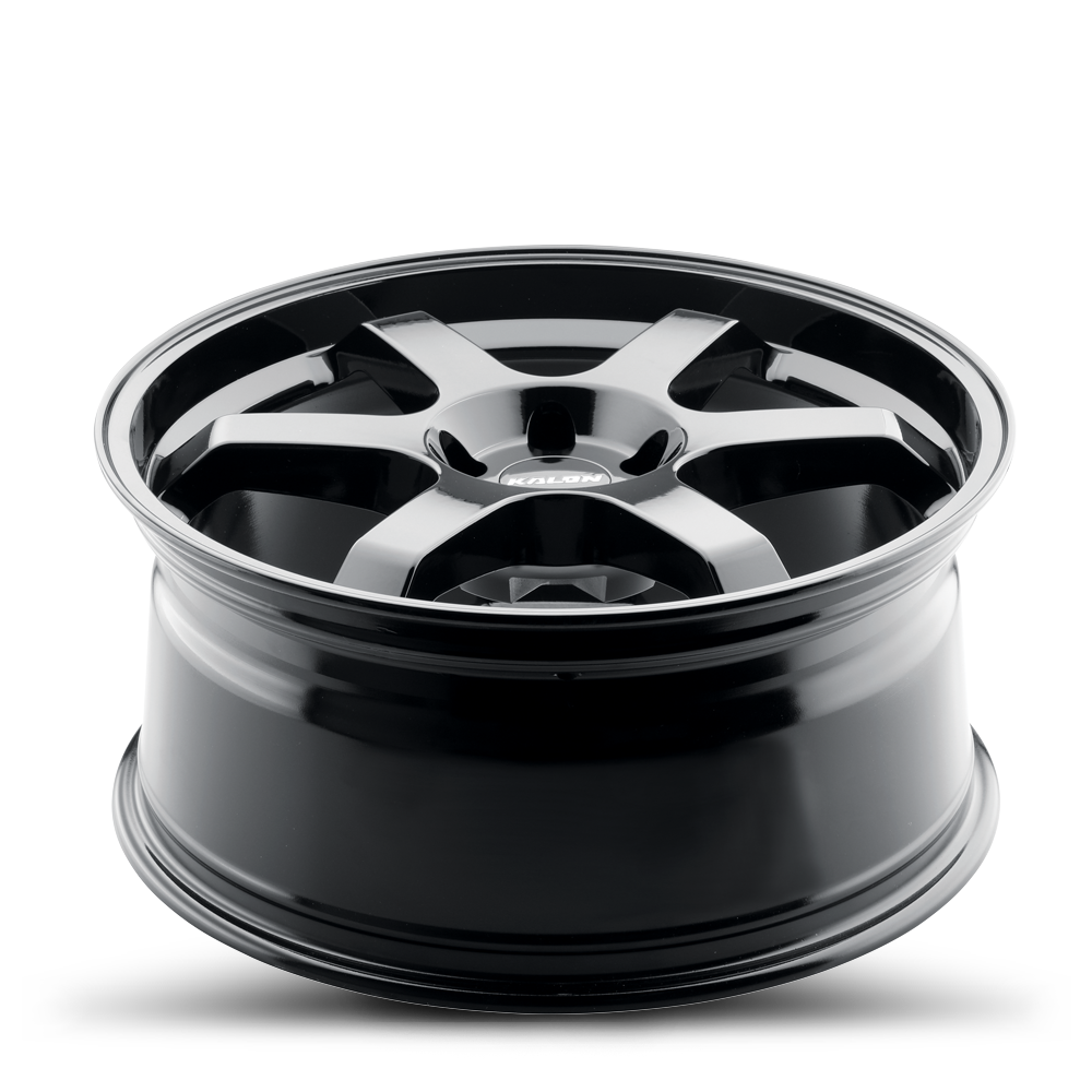 Set 4 17" Kalon 106 Suzuka Gloss Black 17x7.5 Wheels 5x100 35mm Performance Rims