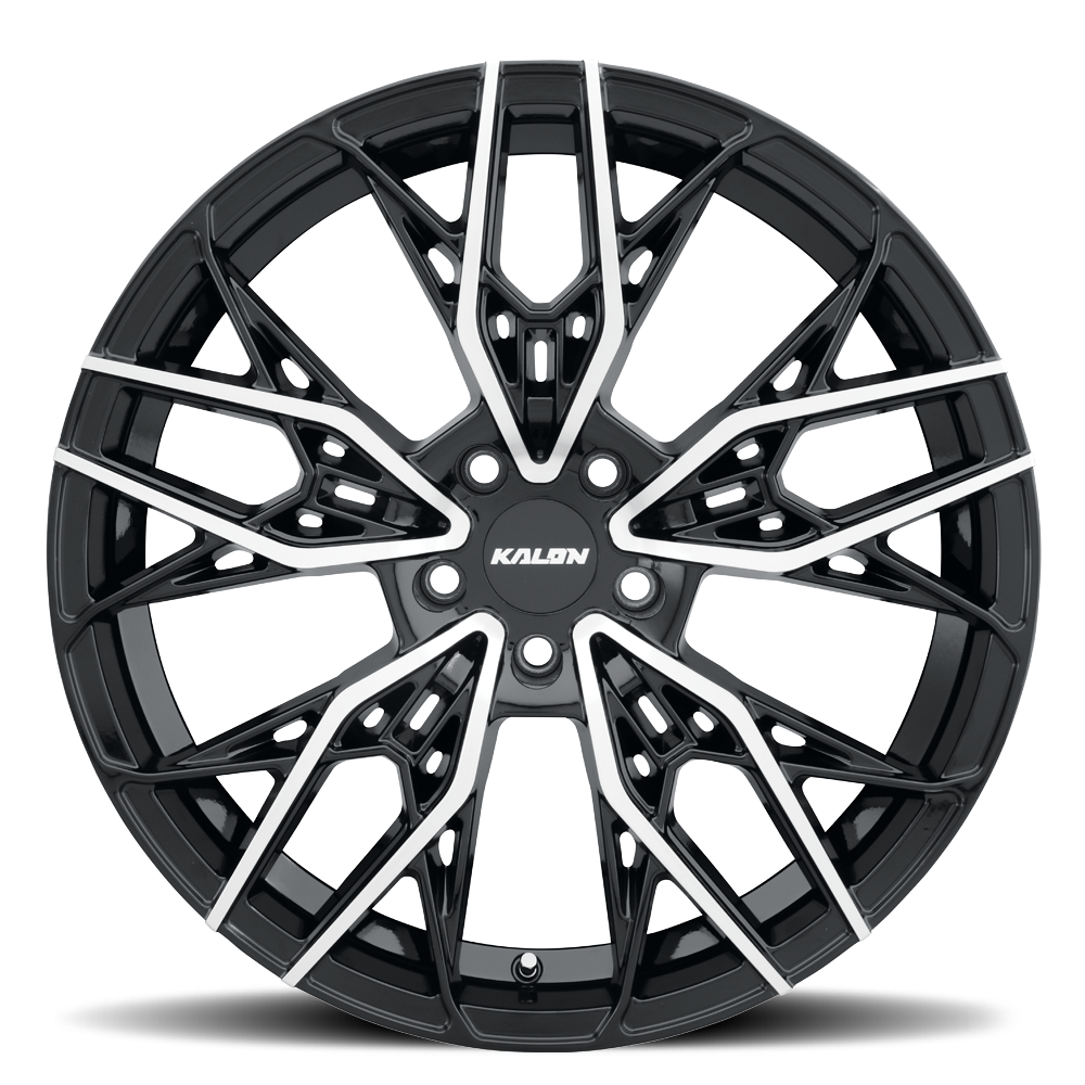 20" Kalon 107 Scout Gloss Black Machined Face 20x9 Wheel 5x120 35mm Street Rim