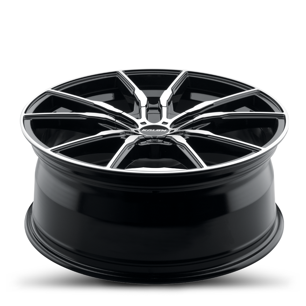 18" Kalon 107 Scout Gloss Black 18x8 Wheel 5x120 38mm Performance Street Rim