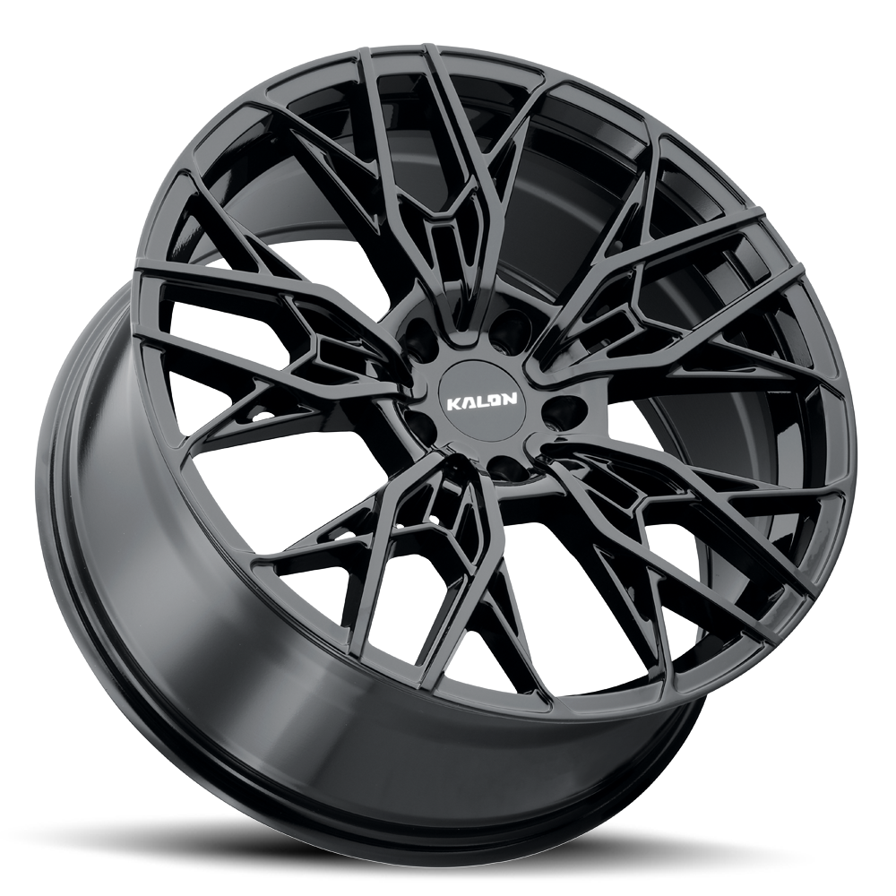 Set 4 20" Kalon 107 Scout Gloss Black 20x9 Wheels 5x120 35mm Performance Rims