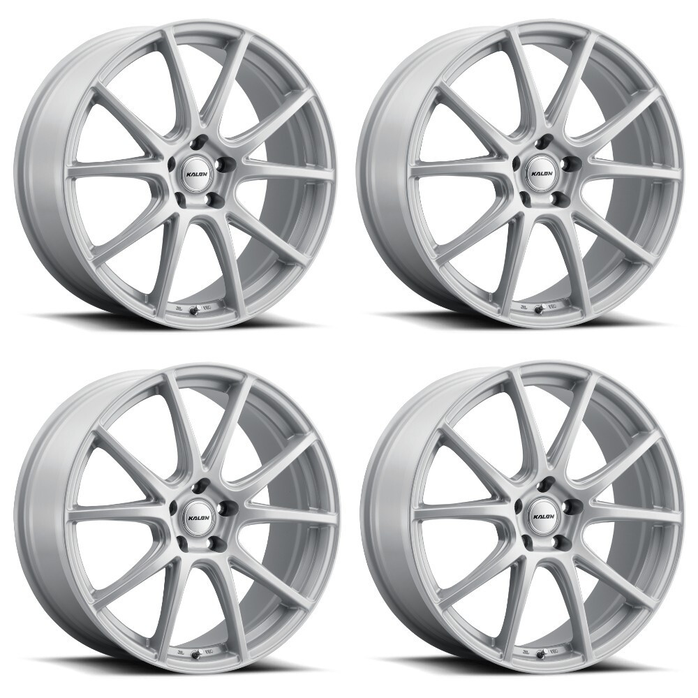 Set 4 16" Kalon 109 TK3 Gloss Silver 16x6.5 Wheels 5x112 38mm Performance Rims