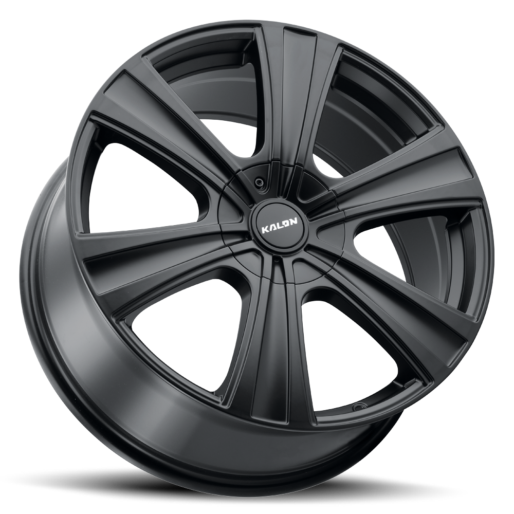 Set 4 17" Kalon 205 Torch Satin Black 17x7.5 Wheels 5x112 5x120 38mm Sedan Rims