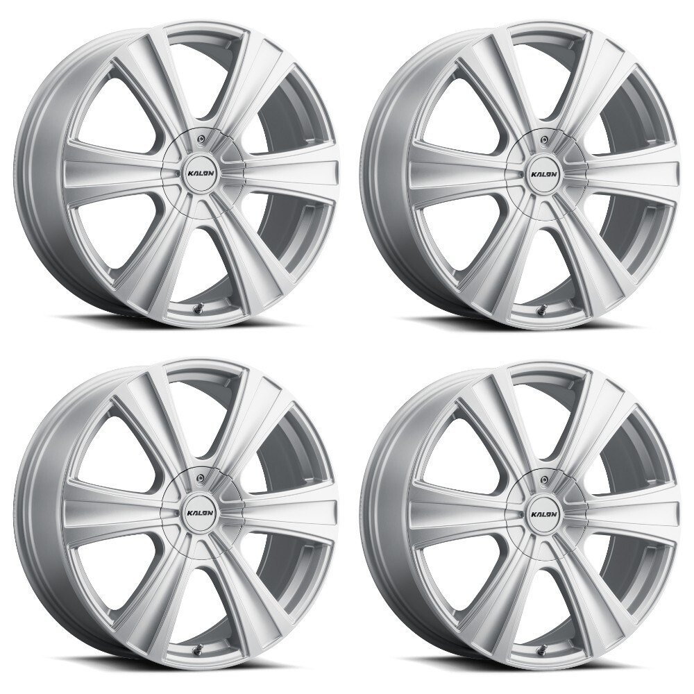 Set 4 16" Kalon 205 Torch Satin Silver 16x7 Wheels 5x112 5x120 38mm Sedan Rims
