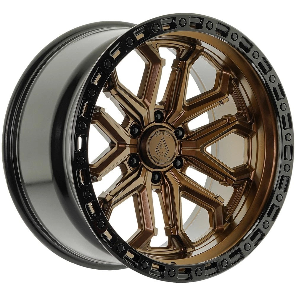 20" Arena A125 Jackal Smoked Bronze Glossy Black Lip 20x9 Wheel 6x5.5 0mm Rim