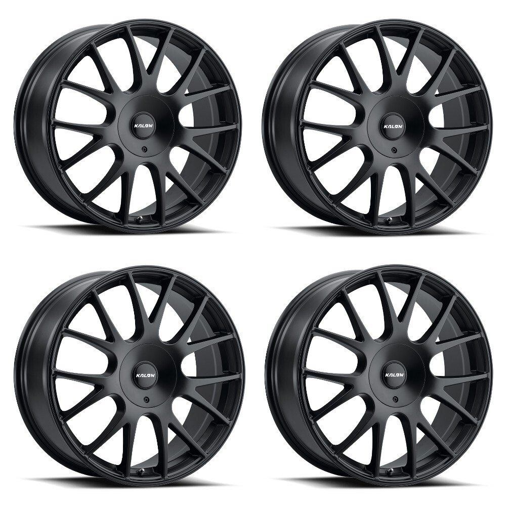 Set 4 16" Kalon 206 Talon Satin Black 16x7 Wheels 5x100 5x4.5 38mm Rims