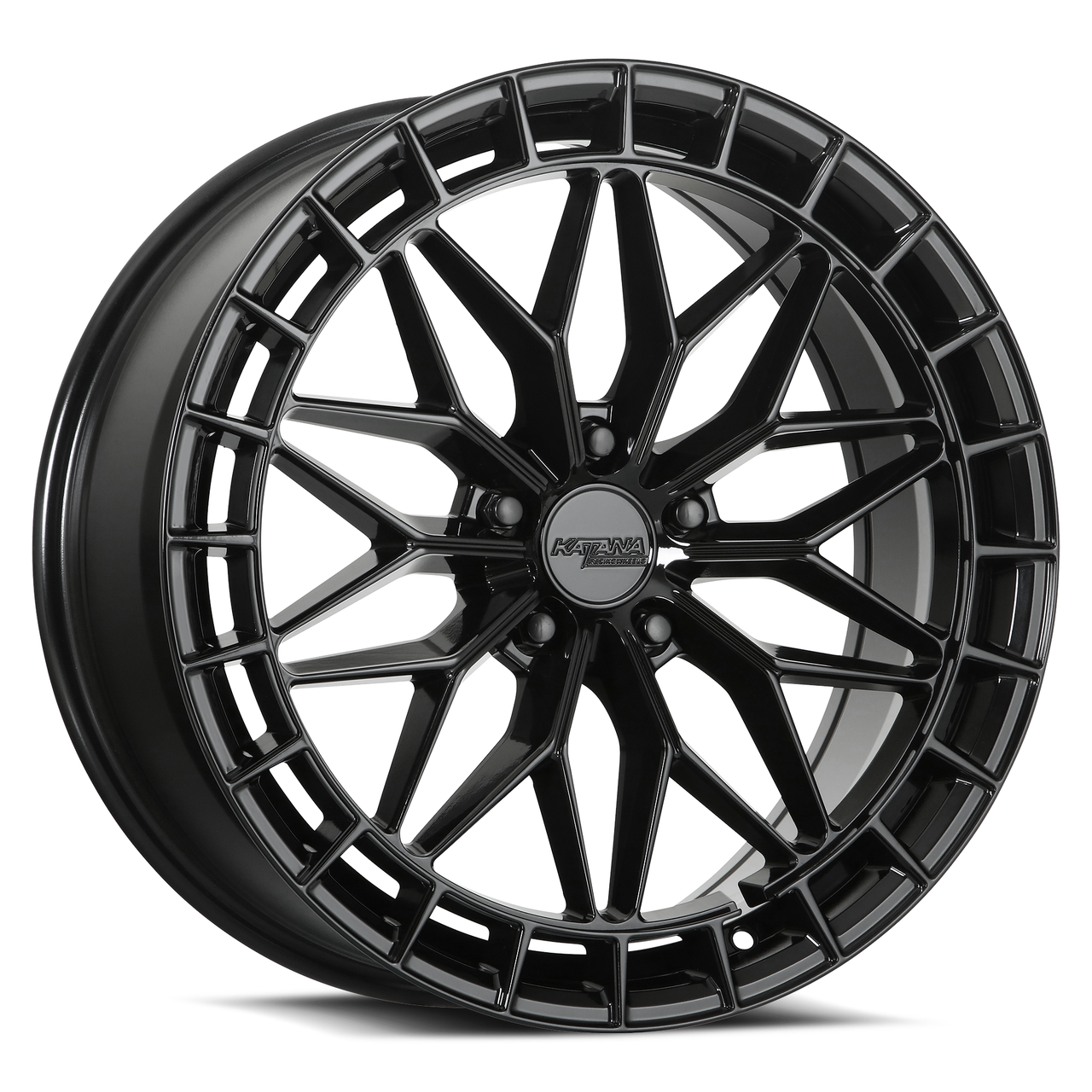 17" Katana Racing KR12 Gloss Black Wheel 17x7.5 5x120 40mm Racing Street Rim