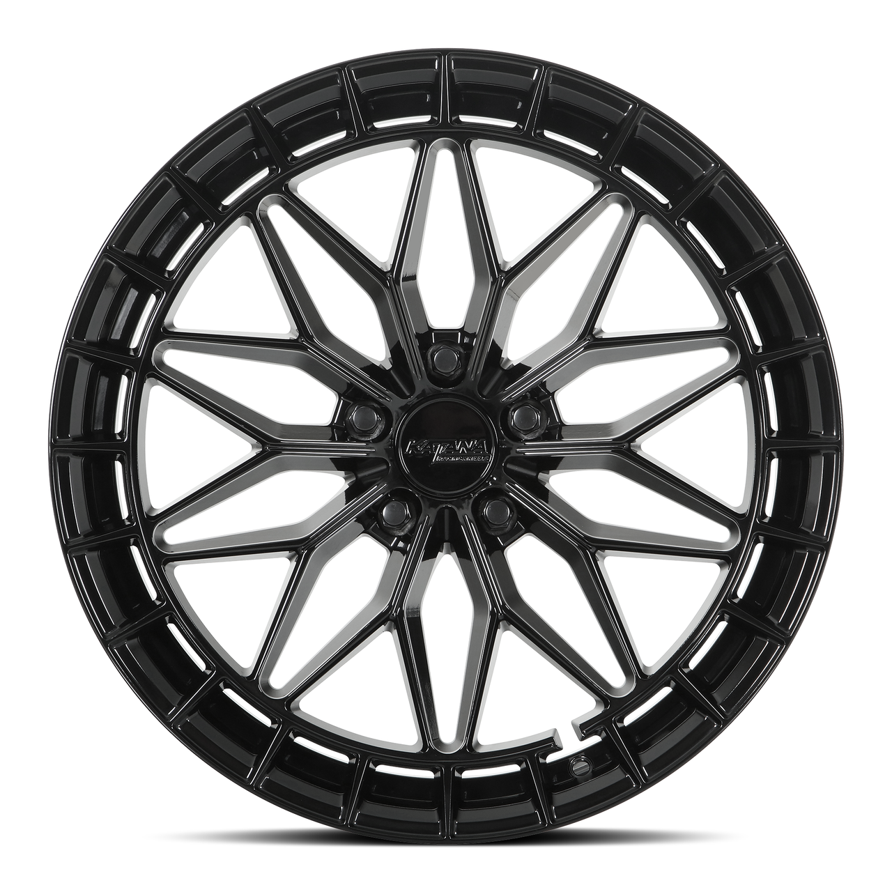 17" Katana Racing KR12 Gloss Black Wheel 17x7.5 5x120 40mm Racing Street Rim