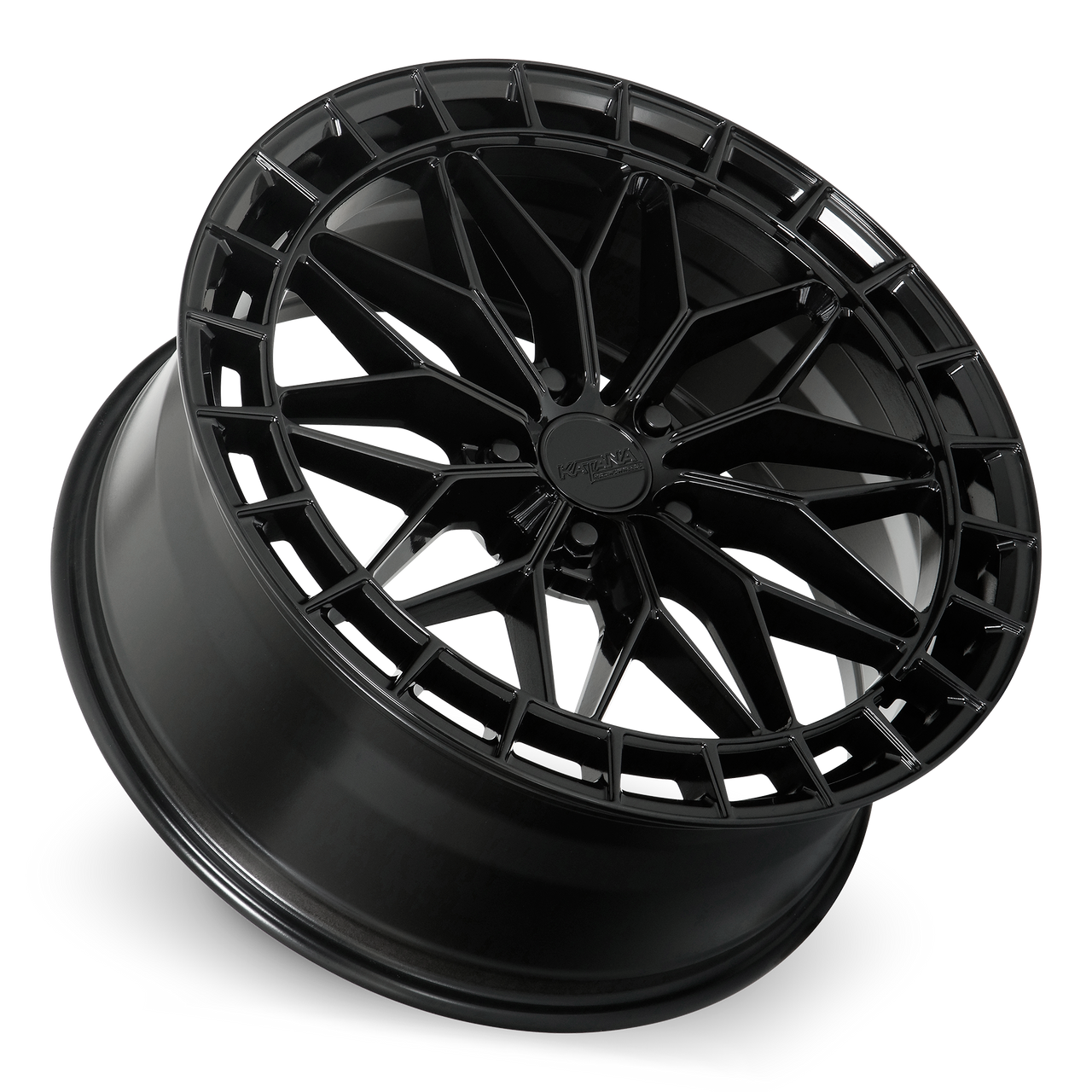 17" Katana Racing KR12 Gloss Black Wheel 17x7.5 5x120 40mm Racing Street Rim