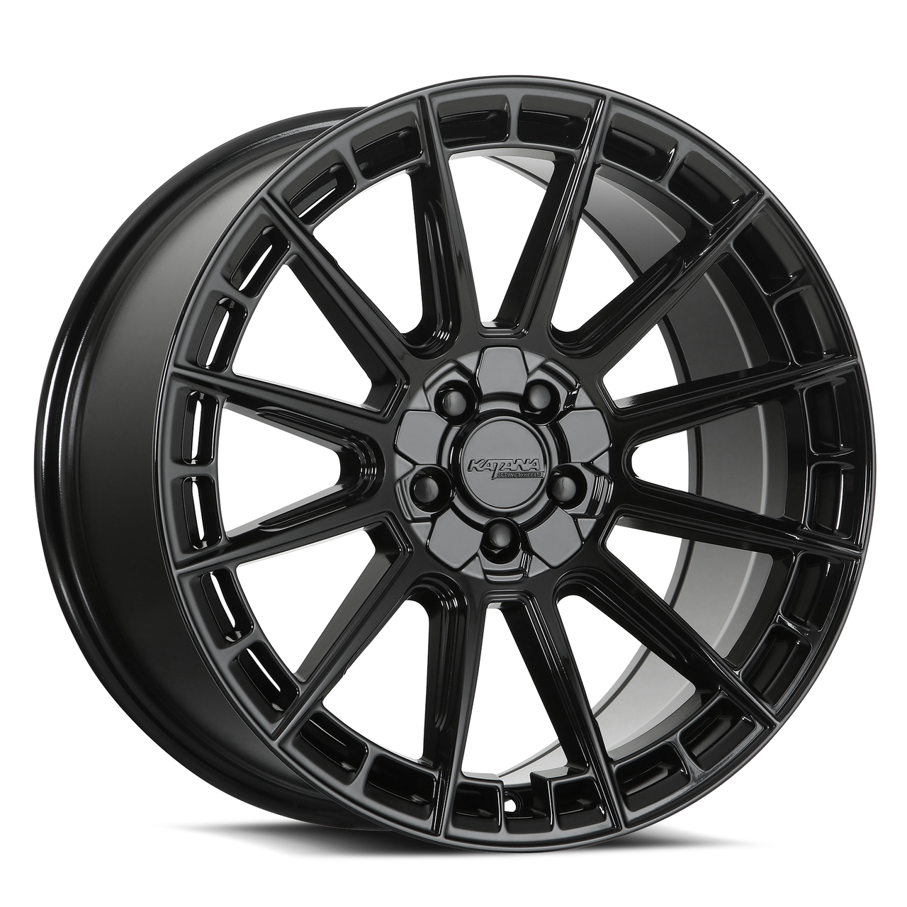 18" Katana Racing KR11 Gloss Black  Wheel 18x8 5x4.25 5x114.3 40mm Street Rim