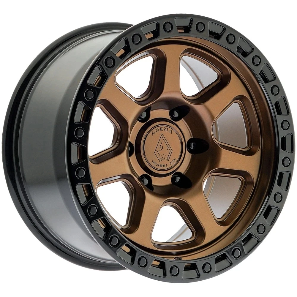 Set 4 20" Arena A123 Throttle Smoked Bronze Gloss Black Lip 20x9 Wheels 5x5 0mm Offroad Truck Rims