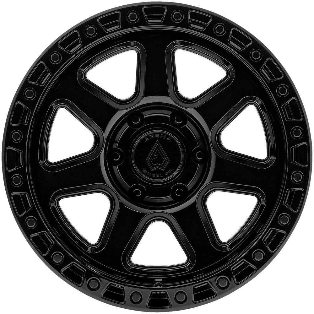 Set 4 20" Arena A123 Throttle Glossy Black 20x9 Wheels 5x5 (5x127) 0mm Rims