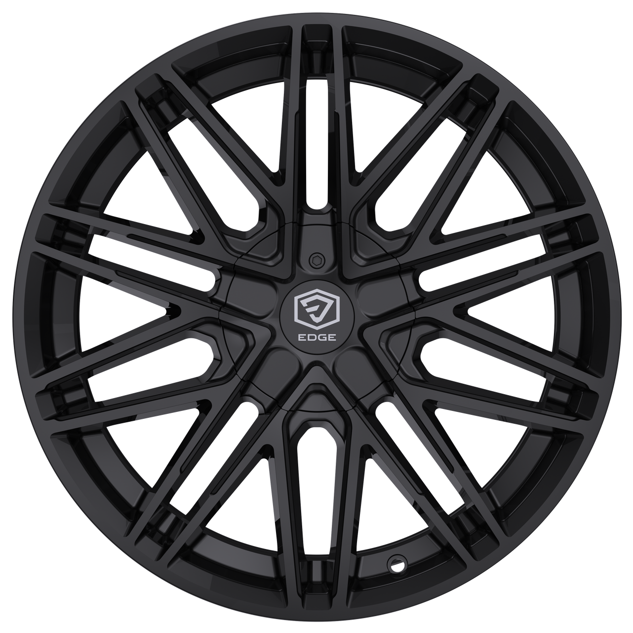 Set 4 20" Edge Street 352B Gloss Black Wheels 20x8.5 5x112 5x4.5 40mm Rims