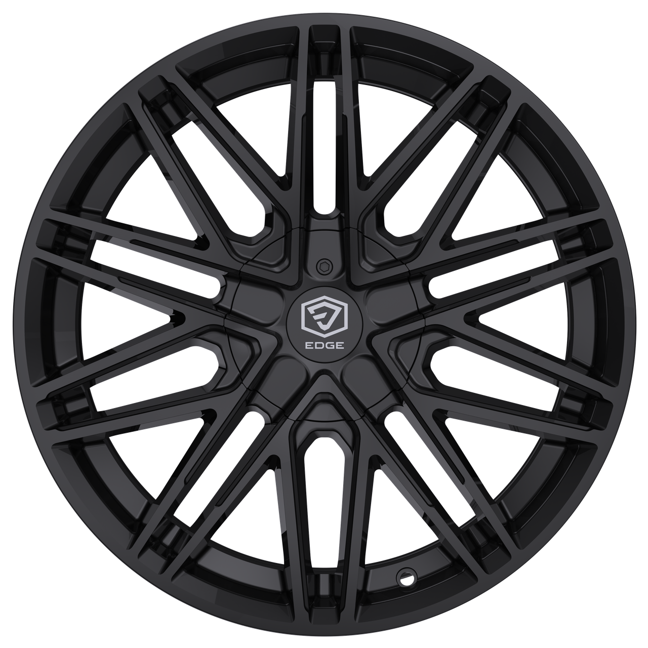 Set 4 20" Edge Street 352B Gloss Black Wheels 20x8.5 5x4.25 5x4.5 40mm Rims