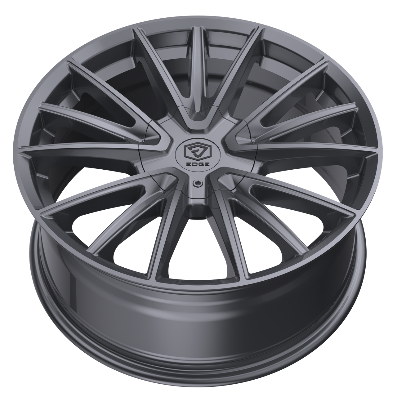 Set 4 18" Edge Street 353A Anthracite Wheels 18x8 5x4.25 (5x108) 5x4.5 40mm Rims