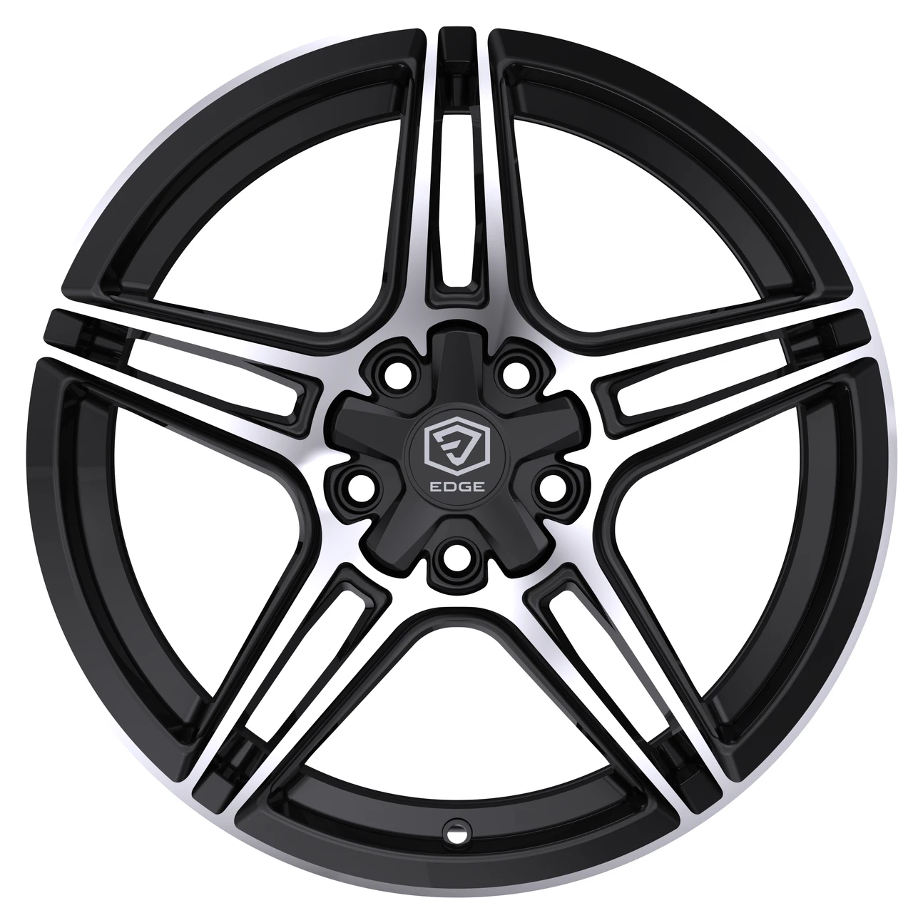 20" Edge Street 354MB Gloss Black Machined Face Wheel 20x8.5 5x4.5 5x120 40mm Rim