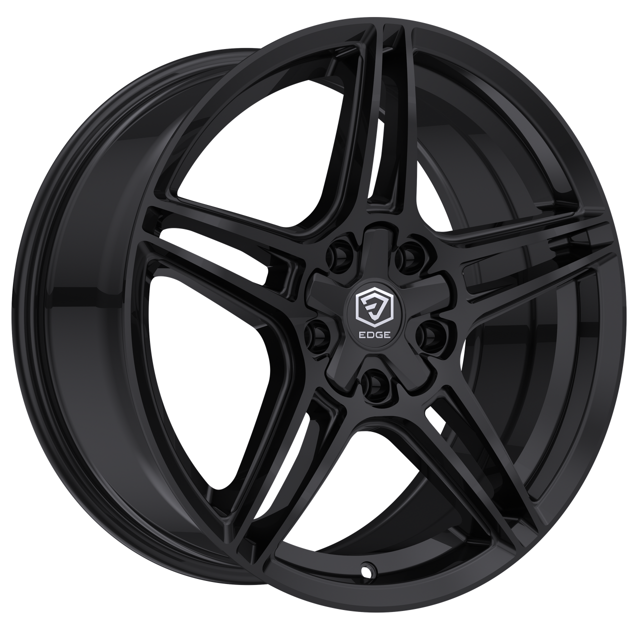 17" Edge Street 354B Gloss Black Wheel 17x7.5 5x112 5x4.5 (5x114.3) 40mm Rim
