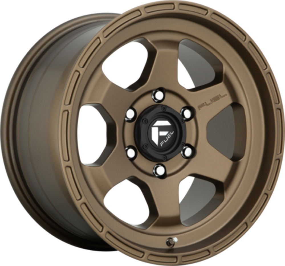 Set 4 18" Fuel D666 Shok 18x9 5x150 Matte Bronze Wheels 1mm For Toyota Rims