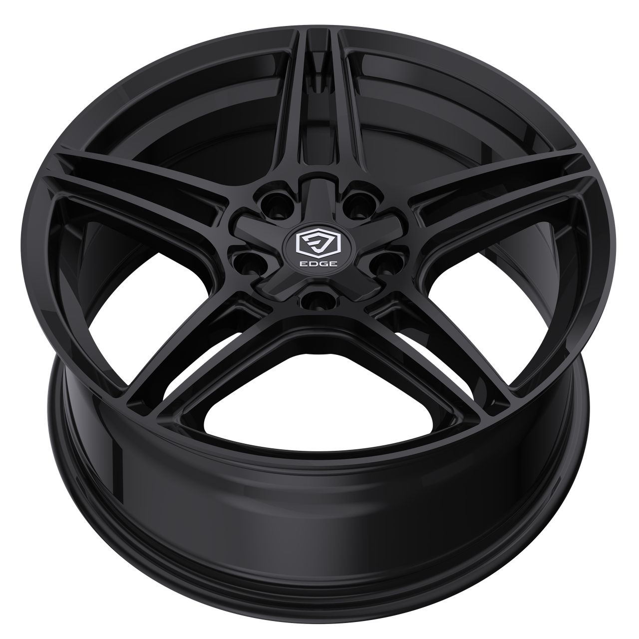 19" Edge Street 354B Gloss Black Wheel 19x8.5 5x112 5x4.5 (5x114.3) 40mm Rim