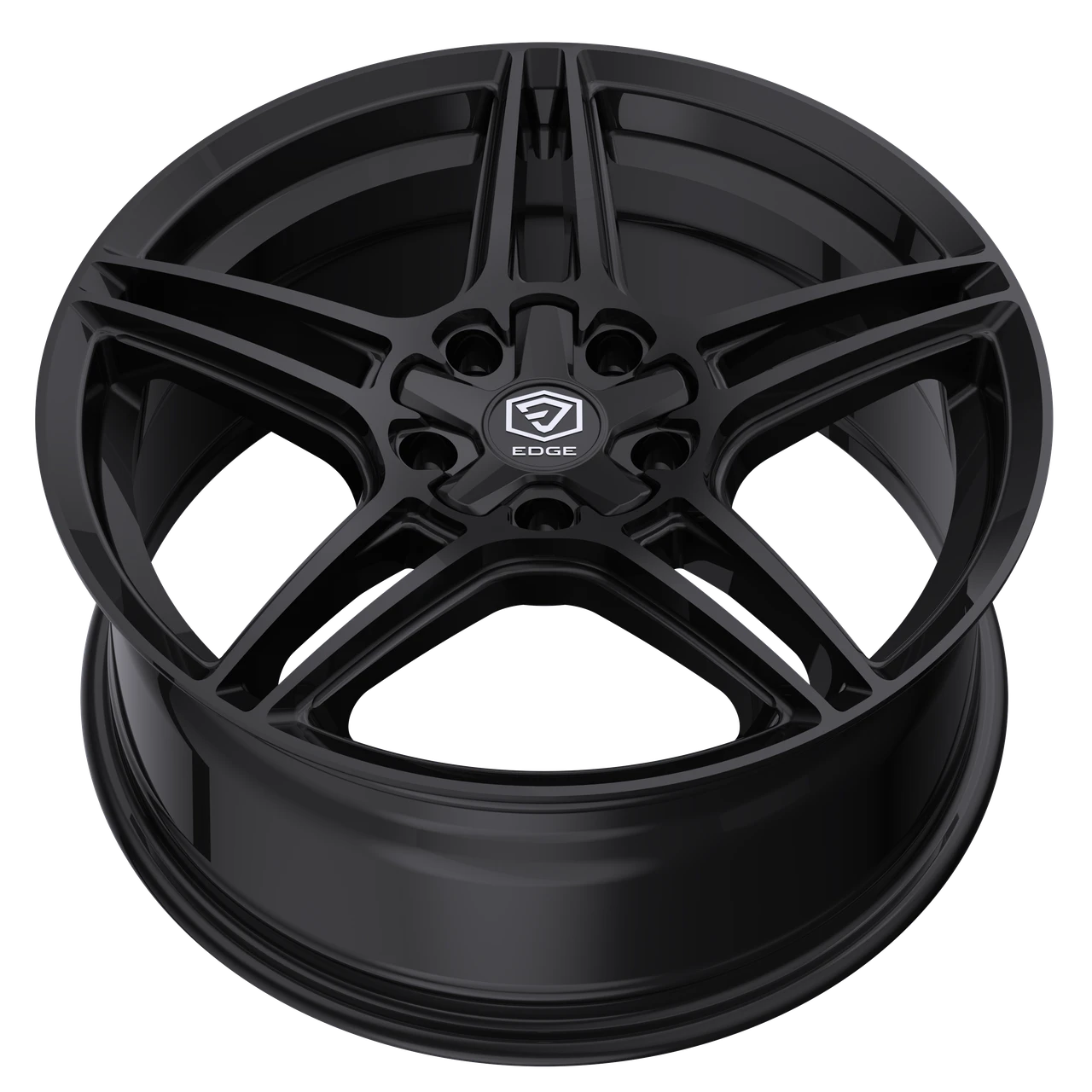19" Edge Street 354B Gloss Black Wheel 19x8.5 5x100 5x4.5 (5x114.3) 40mm Rim