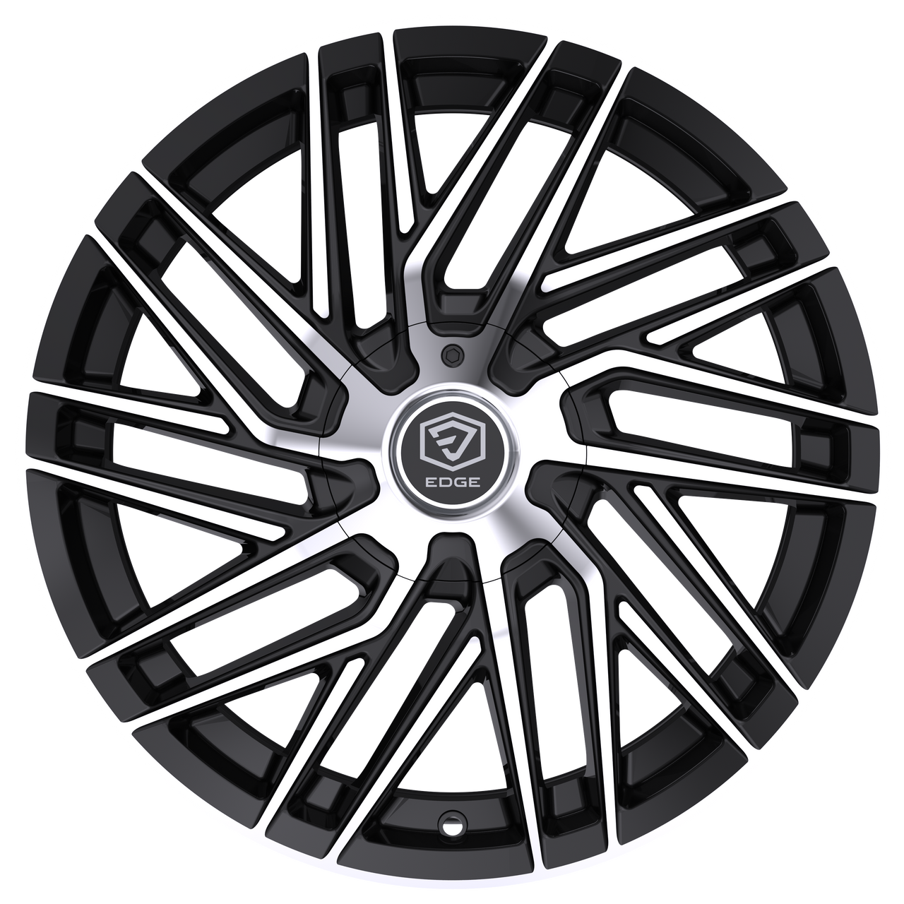 Set 4 18" Edge Street 355MB Gloss Black Machined Face 18x8 5x112 5x4.5 40mm Rims