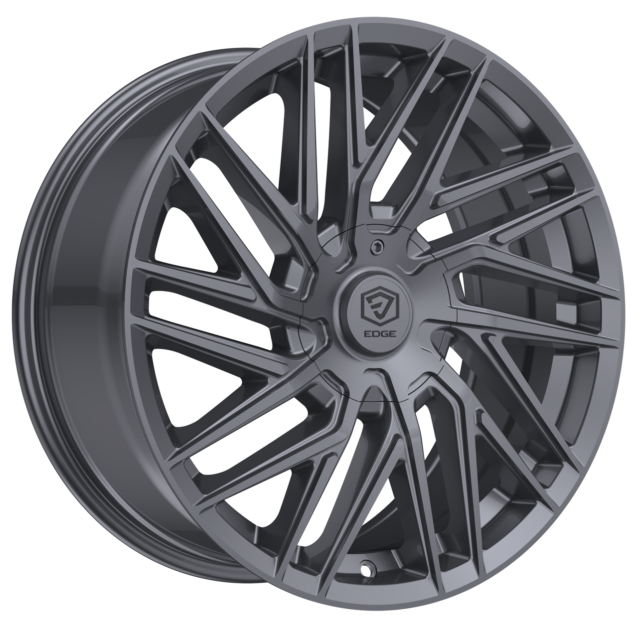 Set 4 18" Edge Street 355A Anthracite Wheels 18x8 5x112 5x4.5 (5x114.3) 40mm Rims